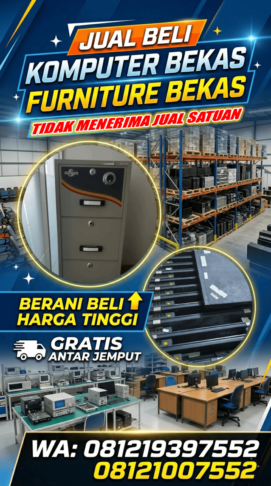 JUAL BELI KOMPUTER BEKAS - FURNITURE BEKAS BROSUR (1)