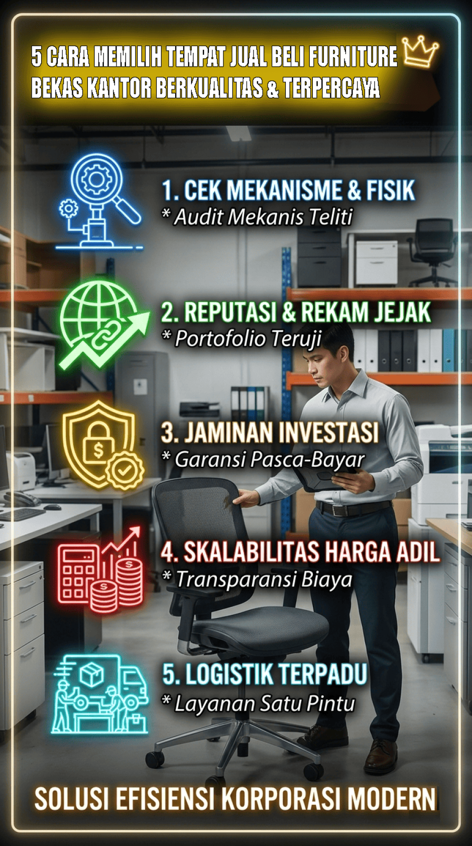 JUAL BELI FURNITURE BEKAS KANTOR